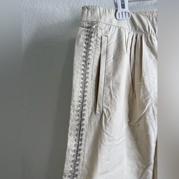 NWT Anthropologie Pleated Embroidered Trousers Sz XL - Picture 8 of 16